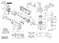 Bosch 3 603 CA2 470 PWS 750-115 Angle Grinder 230 V / GB Spare Parts PWS750-115